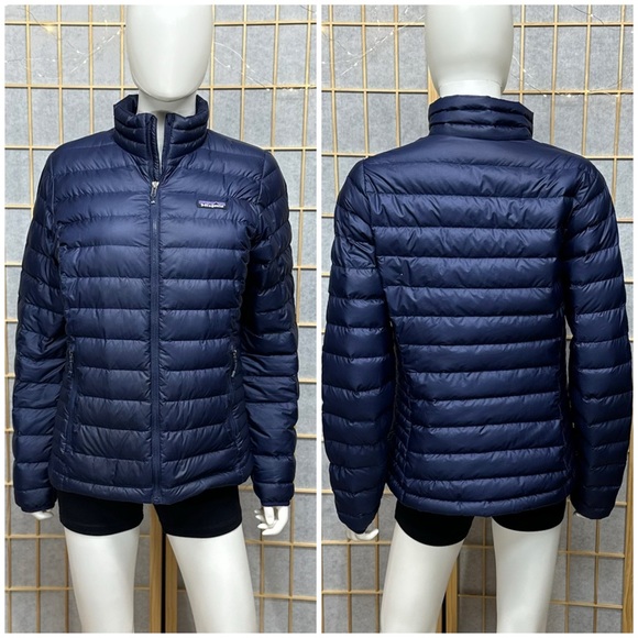 Patagonia Blue Sweater Down Jacket - Picture 2 of 11